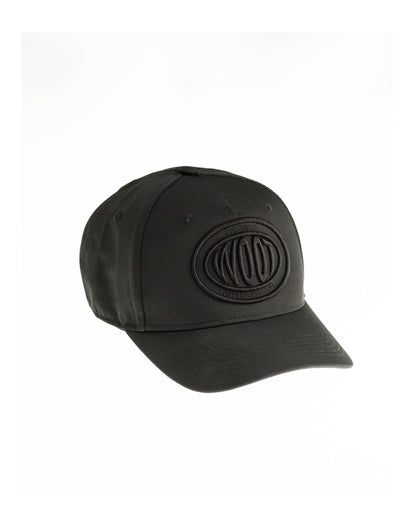 Cappellino sportivo nero WOOTUNIT con logo WOOT ricamato 