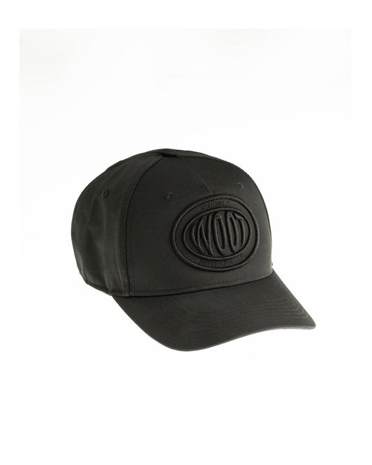 Cappellino sportivo nero WOOTUNIT con logo WOOT ricamato 