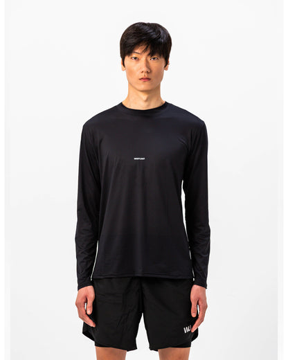 Icon Tee WOOTUNIT manica lunga vista frontale tre quarti
