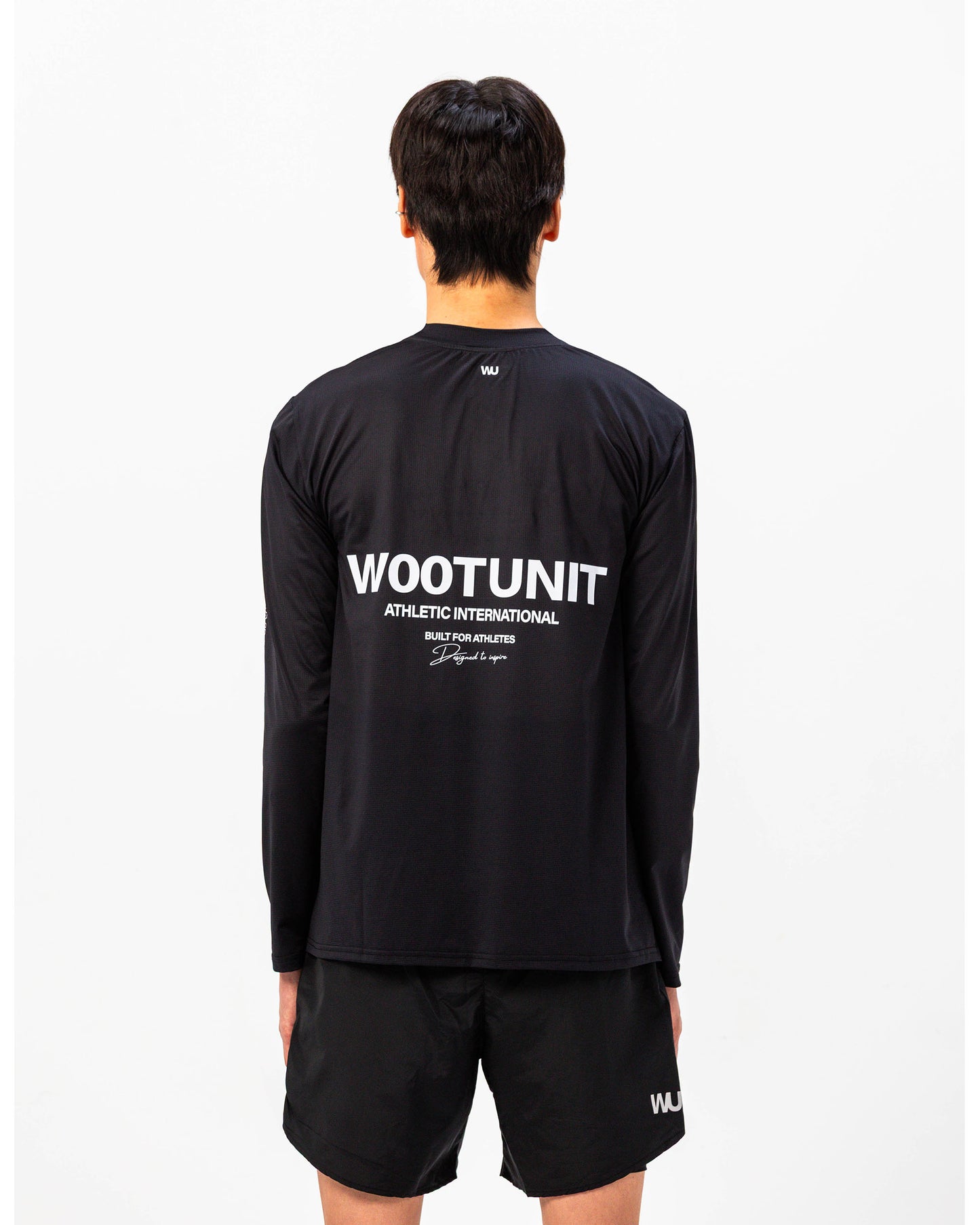 Icon Tee WOOTUNIT manica lunga vista posteriore tre quarti

