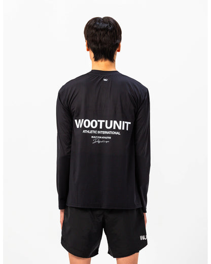 Icon Tee WOOTUNIT manica lunga vista posteriore tre quarti

