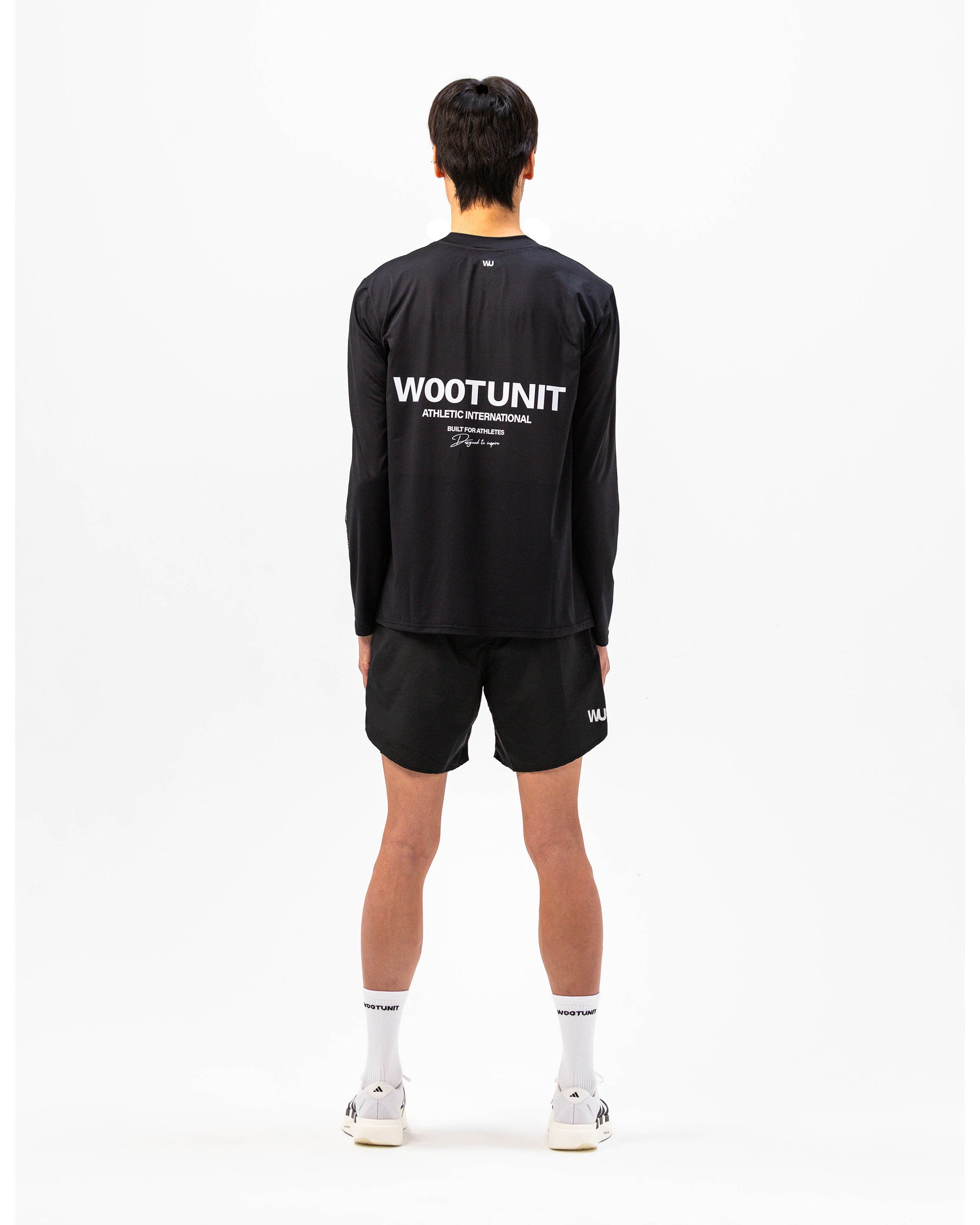 Icon Tee WOOTUNIT manica lunga vista posteriore intera

