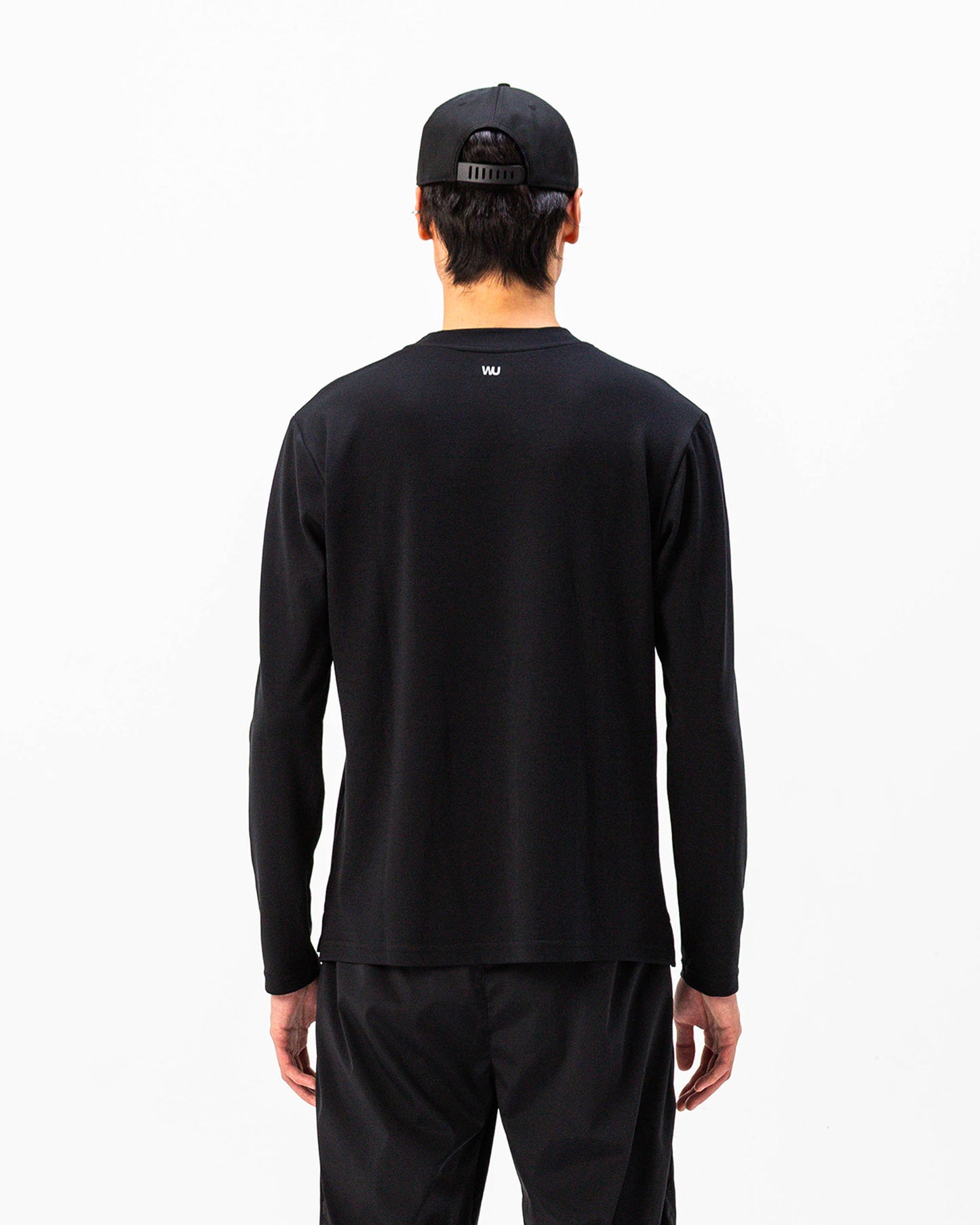 Maglietta Modal maniche lunghe WOOTUNIT vista posteriore tre quarti