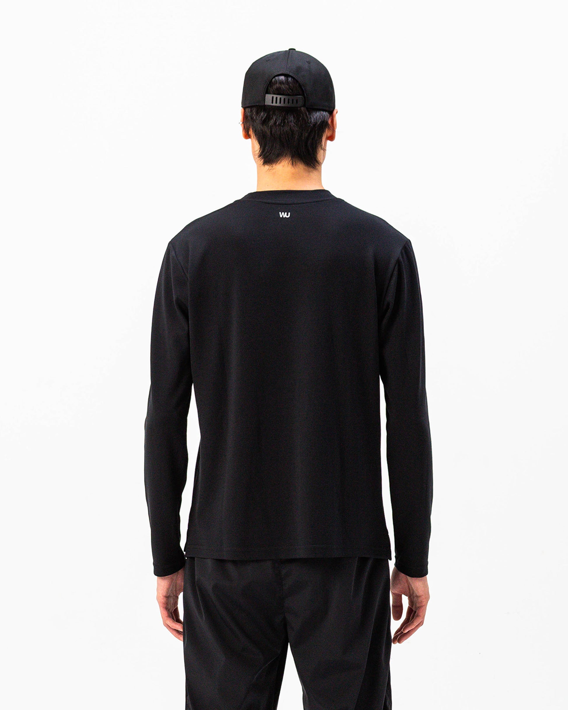 Maglietta Modal maniche lunghe WOOTUNIT vista posteriore tre quarti