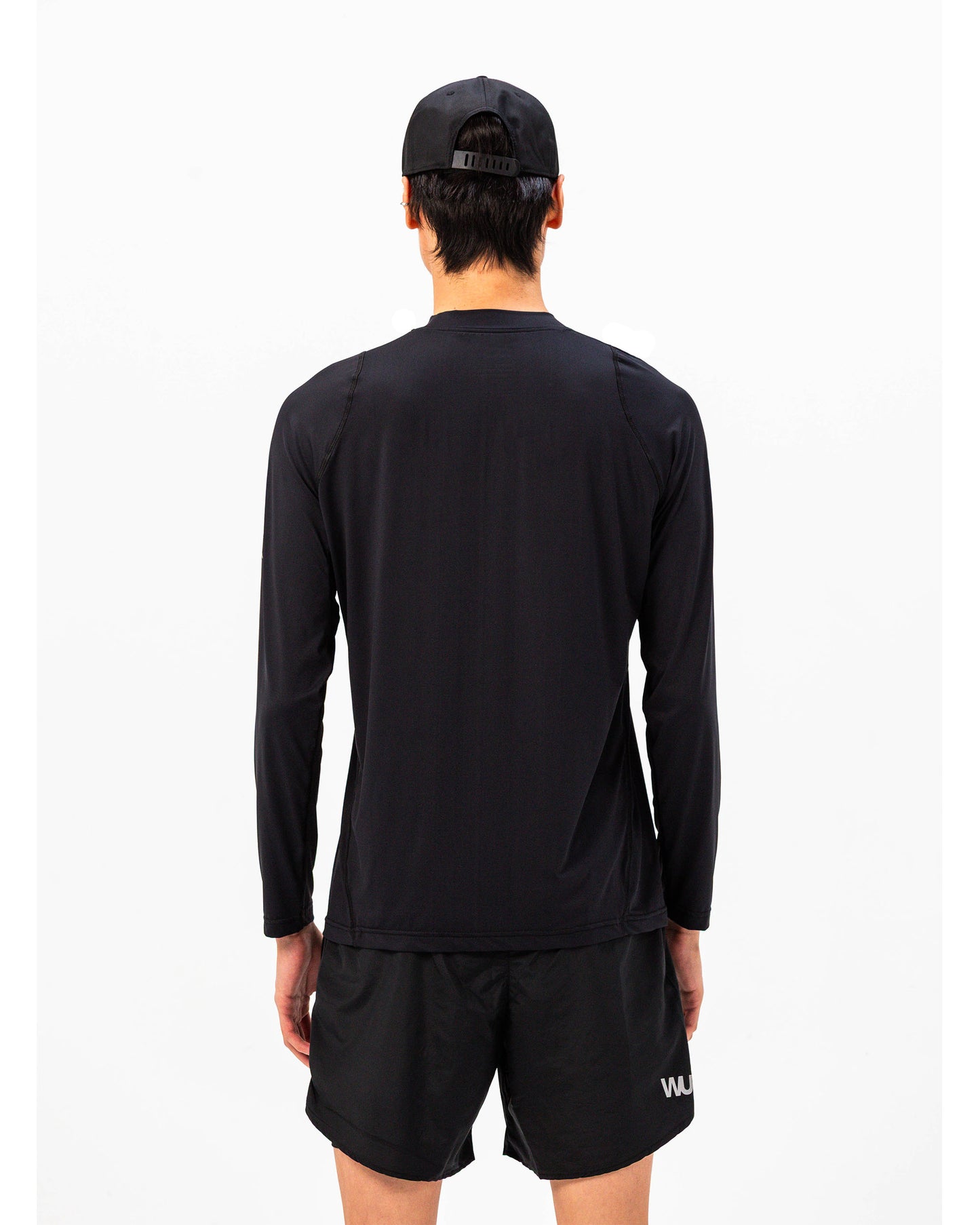 Performance Tee WOOTUNIT maniche lunghe vista posteriore tre quarti

