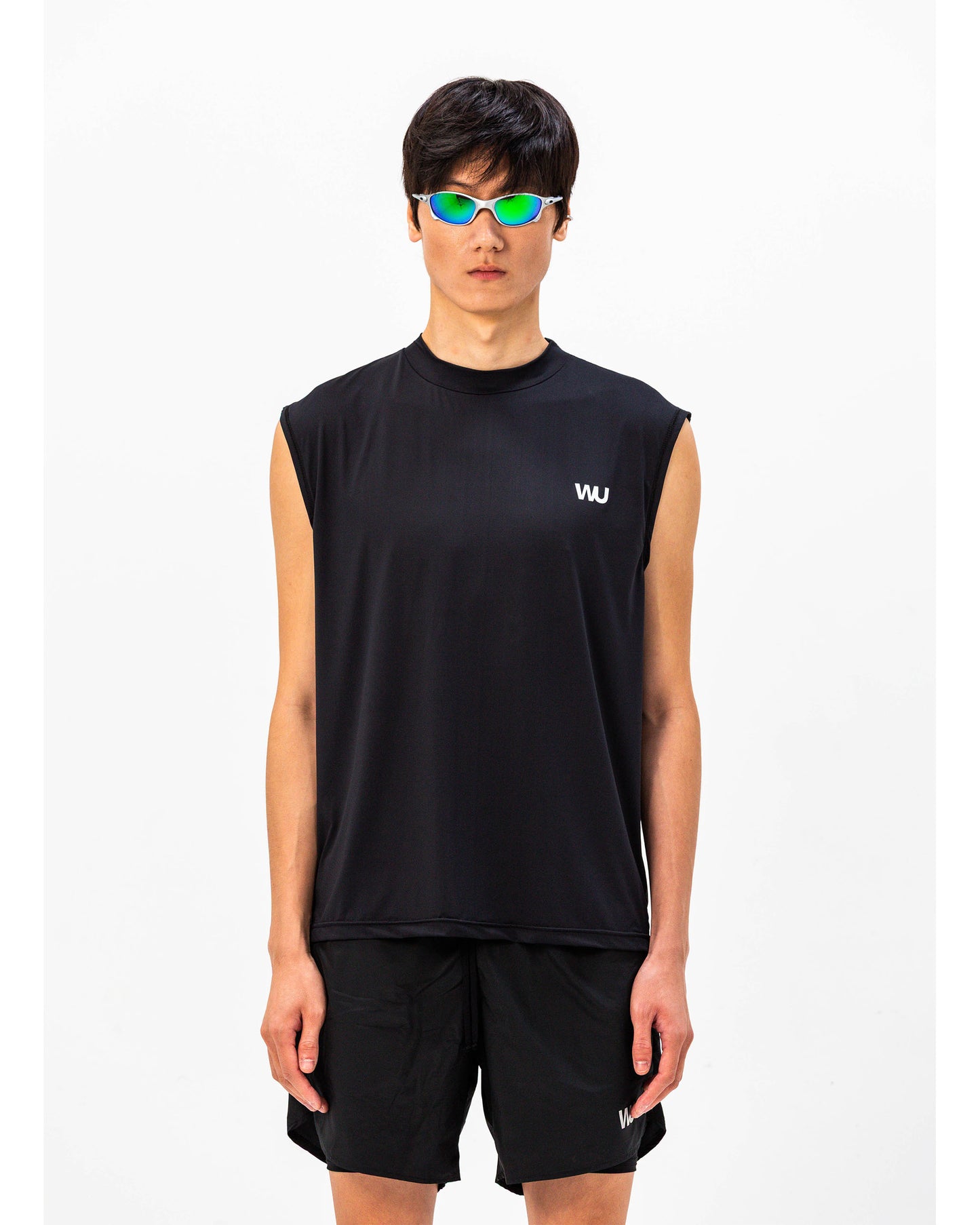 Canotta tecnica WOOTUNIT vista frontale tre quarti
