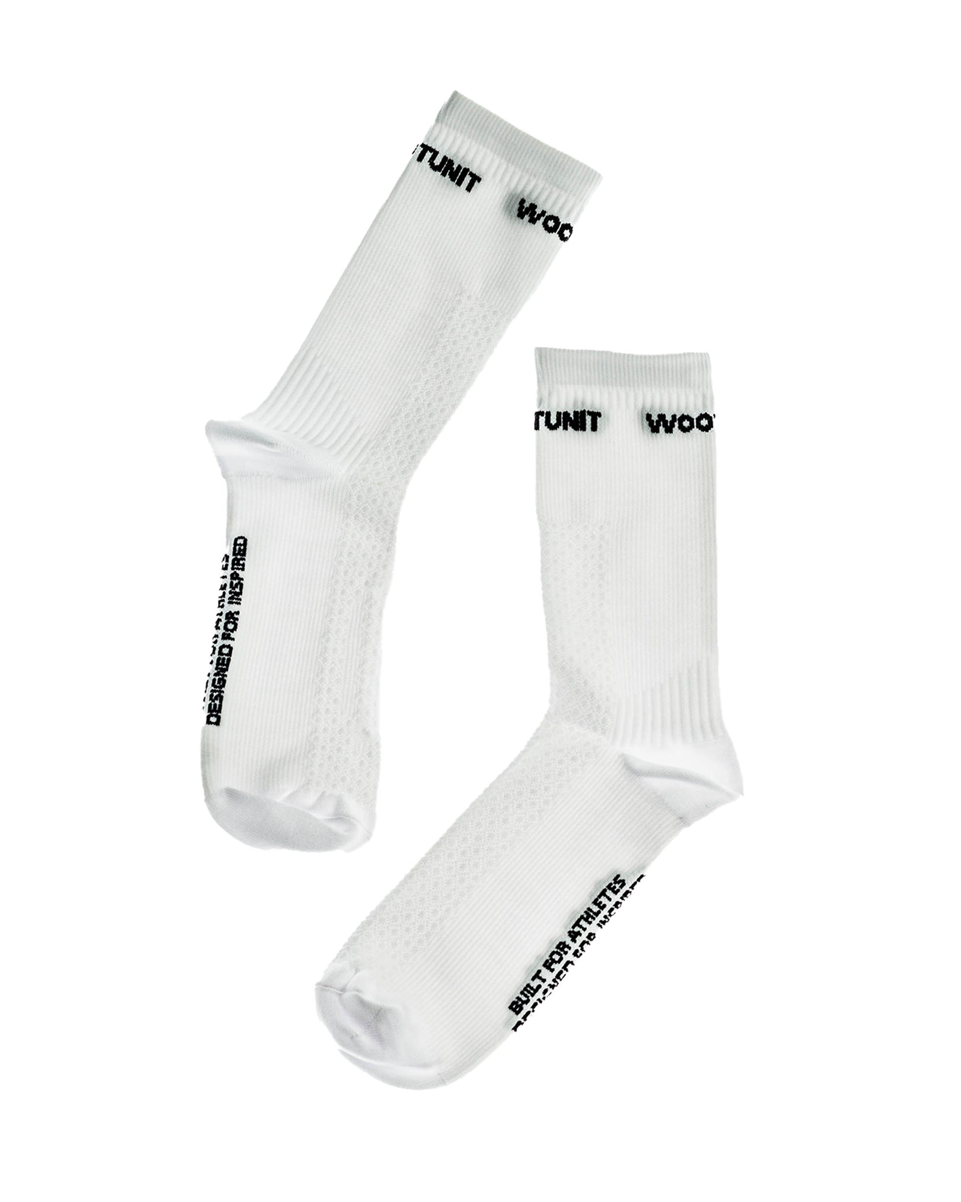 Calzini bianchi sportivi WOOTUNIT – Made in Italy