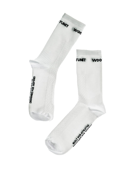 Calzini bianchi sportivi WOOTUNIT – Made in Italy